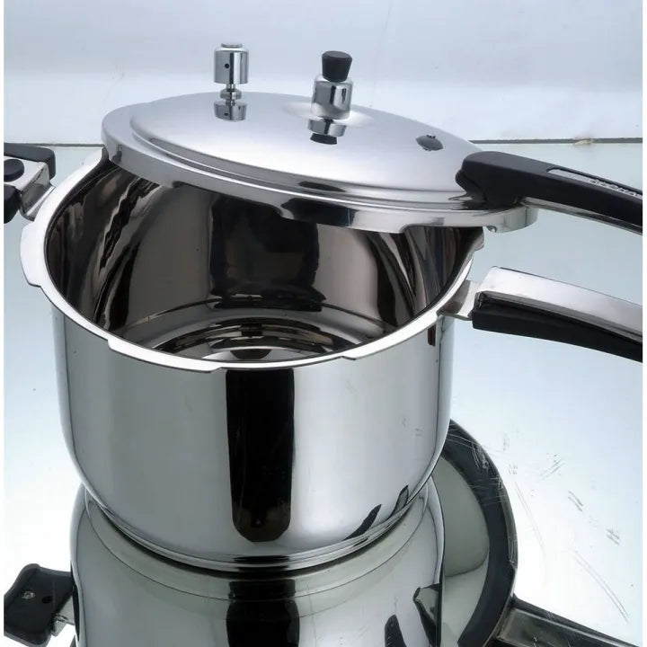 Alpha stainless steel Cooker Double Bottom Heavy weight Hakimi Steel