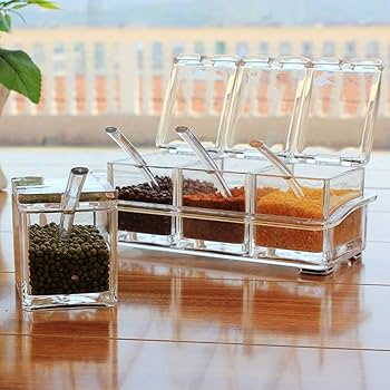 Acrylic see through spice set