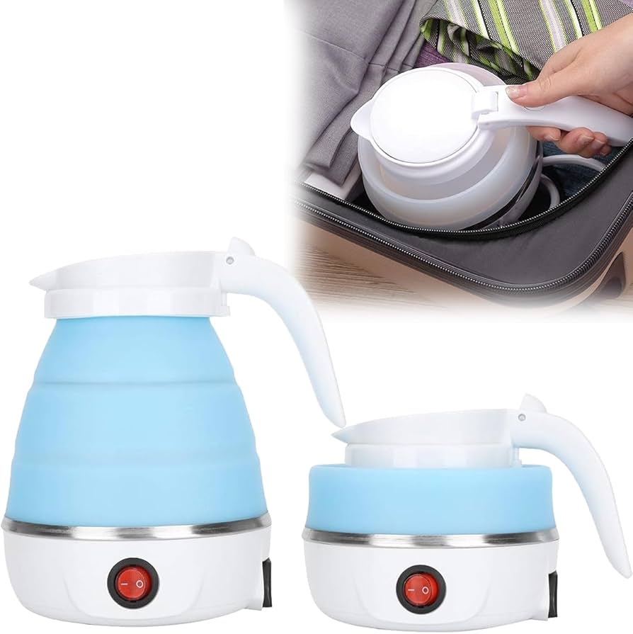 Folding travel kettle electric beautiful space saver