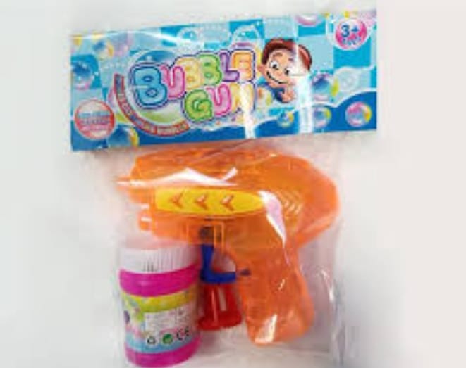 Bubbles Machine Shooter For Kids, Bubbles Gun Toy With One Bubbles Liquid Bottle. Hakimi Steel