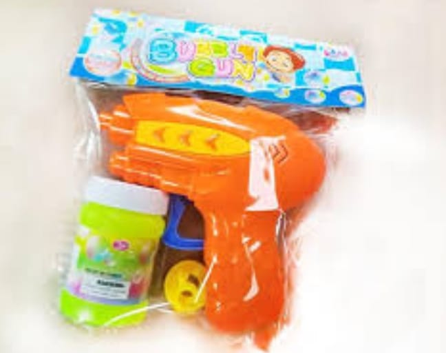 Bubbles Machine Shooter For Kids, Bubbles Gun Toy With One Bubbles Liquid Bottle. Hakimi Steel