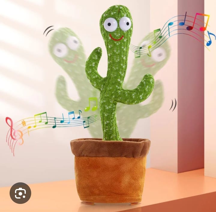 Rechargeable Dancing Cactus Toy with Songs Plush Funny Electronic Singing Dancing Cactus Shaking Cactus Lightning, Wriggle Twisting Cactus Cute Plush Toy Education Toy for Children Playing Birthday Gift and Home Decoration Kids Toy me