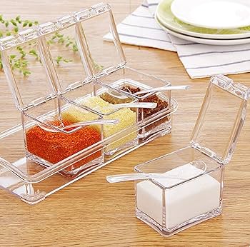 Acrylic see through spice set