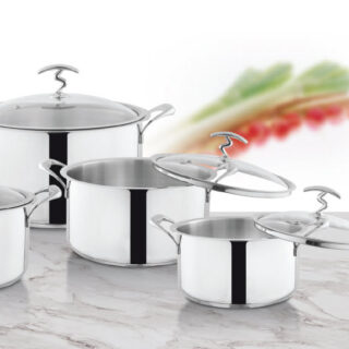 4 sizes alpha crown casserole sus304 Cookware