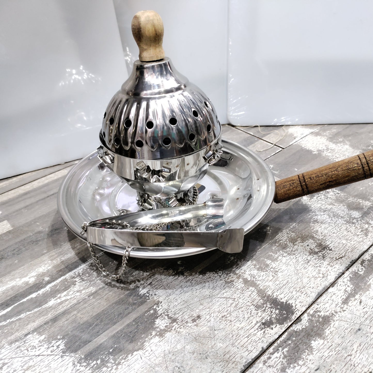 Stainless Steel Incense Burner Lobandan Dhoni Hakimi Steel