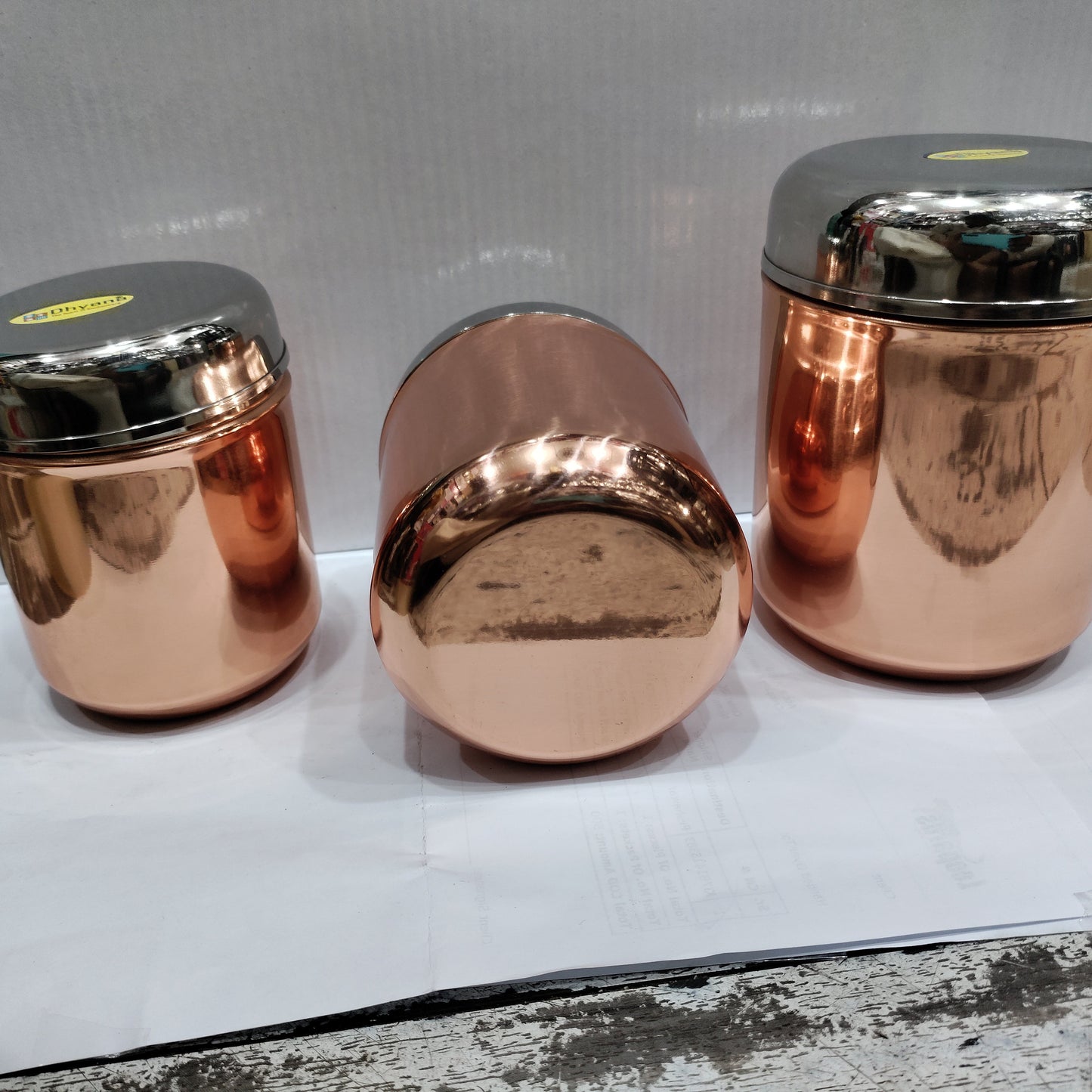 copper color stainless steel 3 pcs spice set Hakimi Steel