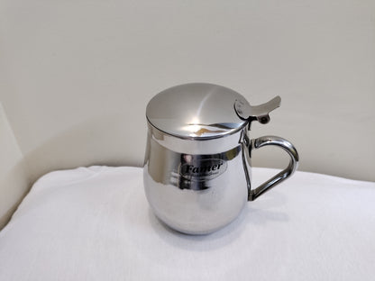 Beautiful Stainless Steel Juice Mug With Lid box pack Hakimi Steel