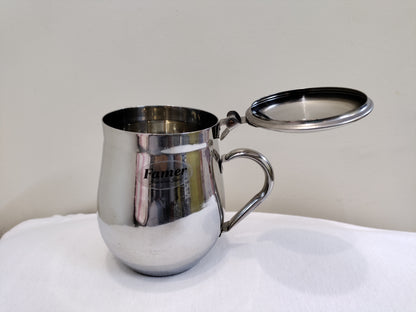 Beautiful Stainless Steel Juice Mug With Lid box pack Hakimi Steel