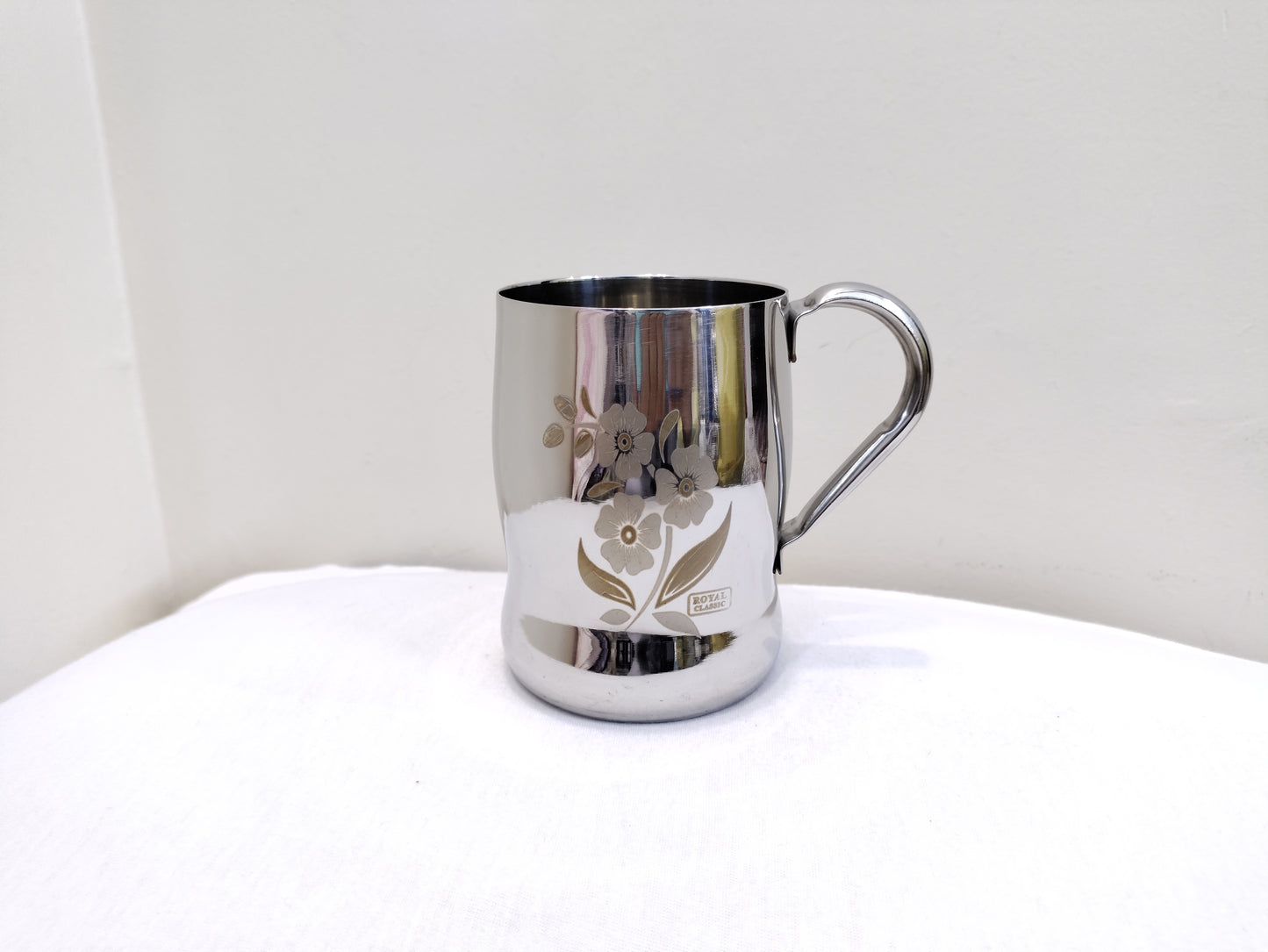 Stainless Steel Juice Mug Flower Print Design/ juice mug Hakimi Steel