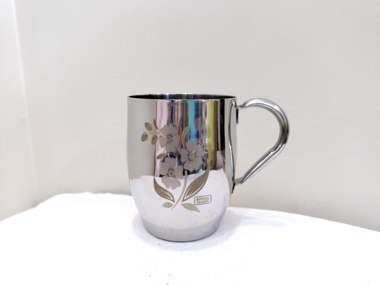 Stainless Steel Juice Mug Flower Print Design/ juice mug Hakimi Steel