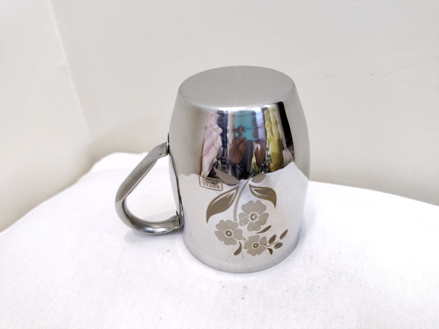 Stainless Steel Juice Mug Flower Print Design/ juice mug Hakimi Steel