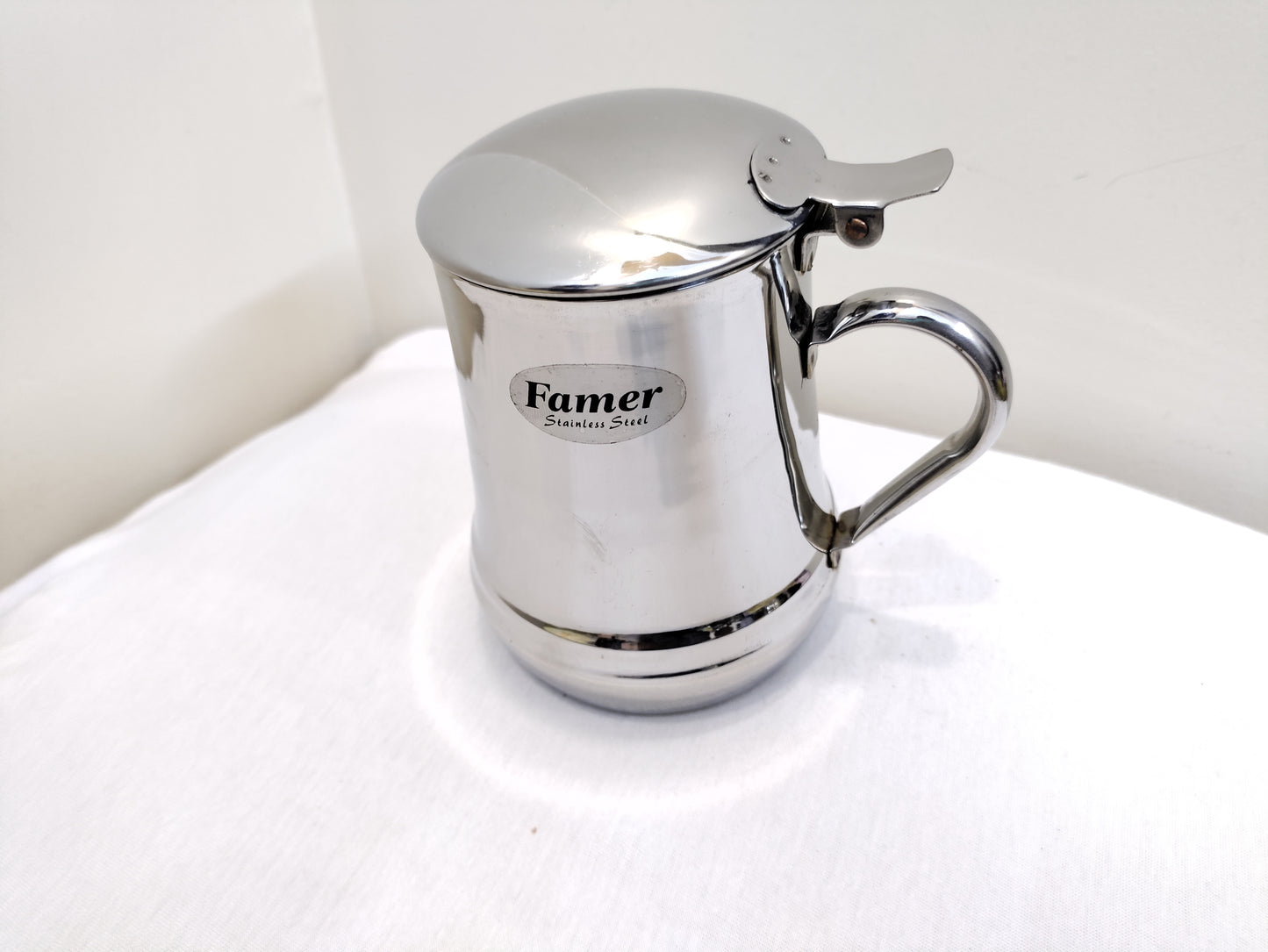 Beautiful Stainless Steel Juice Mug With Lid box pack Hakimi Steel