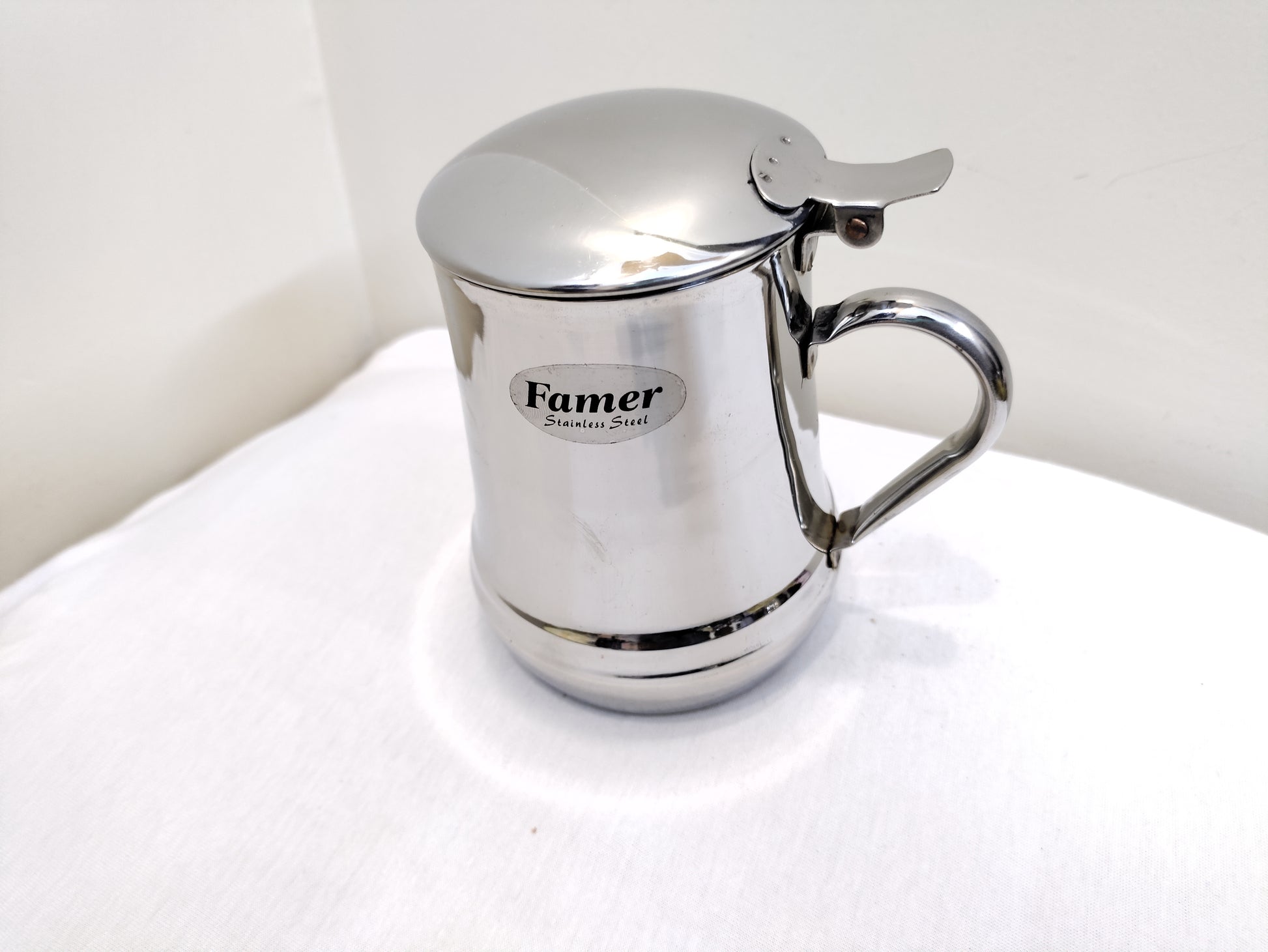 Beautiful Stainless Steel Juice Mug With Lid box pack Hakimi Steel