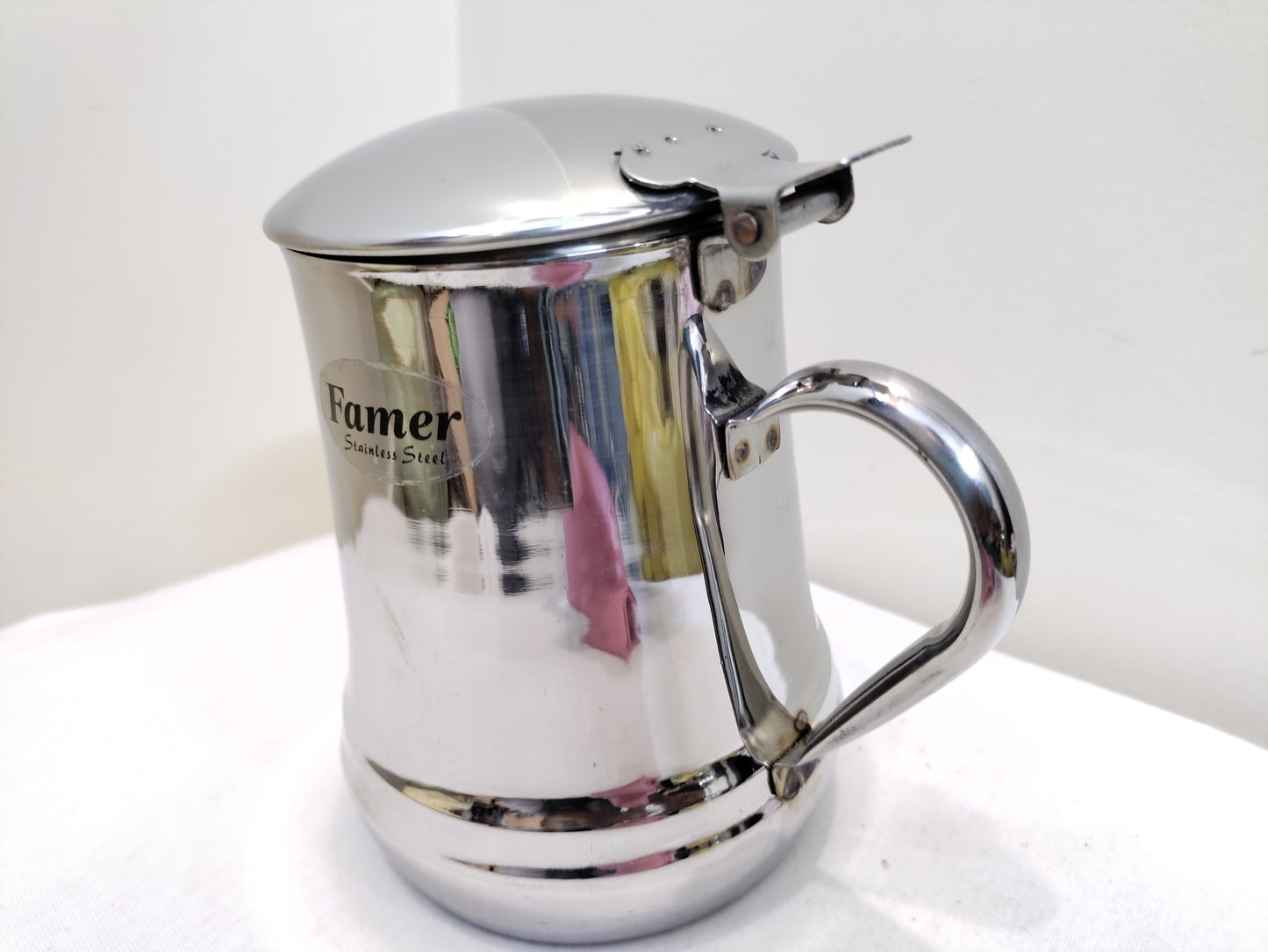 Beautiful Stainless Steel Juice Mug With Lid box pack Hakimi Steel