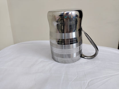 Hakimi steel heavy juice mug silver touch design Hakimi Steel