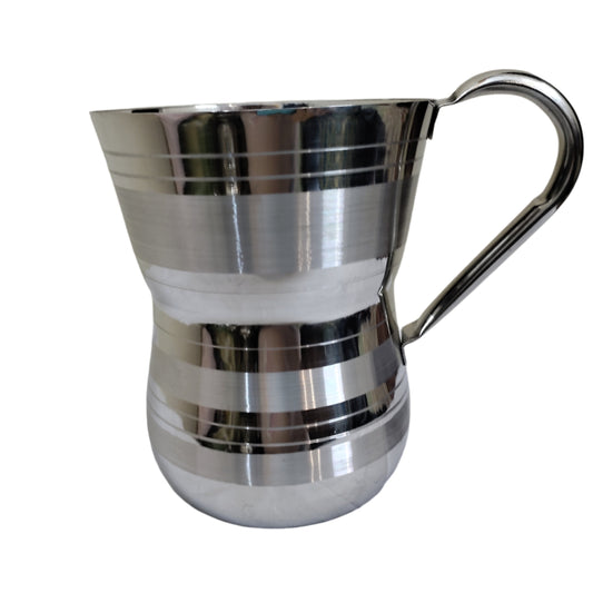 Hakimi steel heavy juice mug silver touch design Hakimi Steel