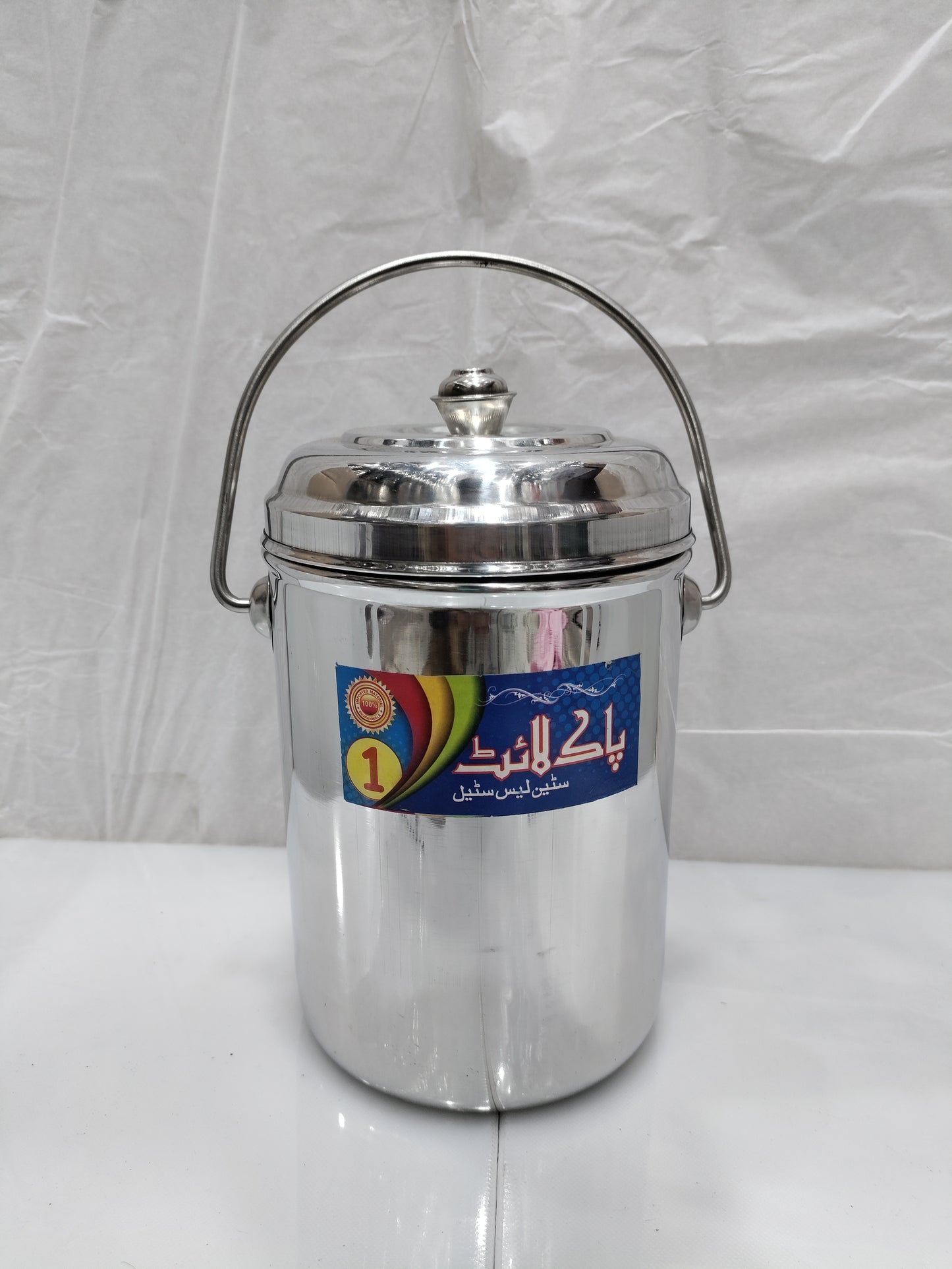 heavy gage Milkcan Stainless Steel balti for milk Ghee Oil