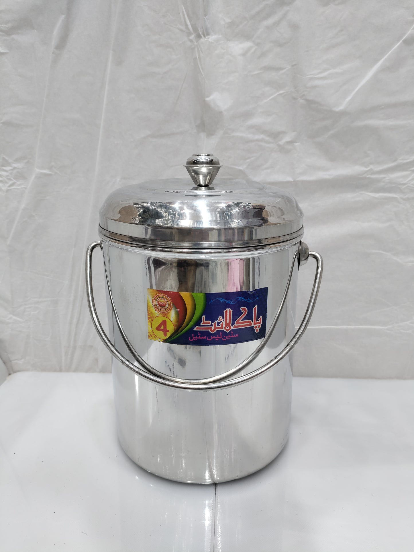 heavy gage Milkcan Stainless Steel balti for milk Ghee Oil