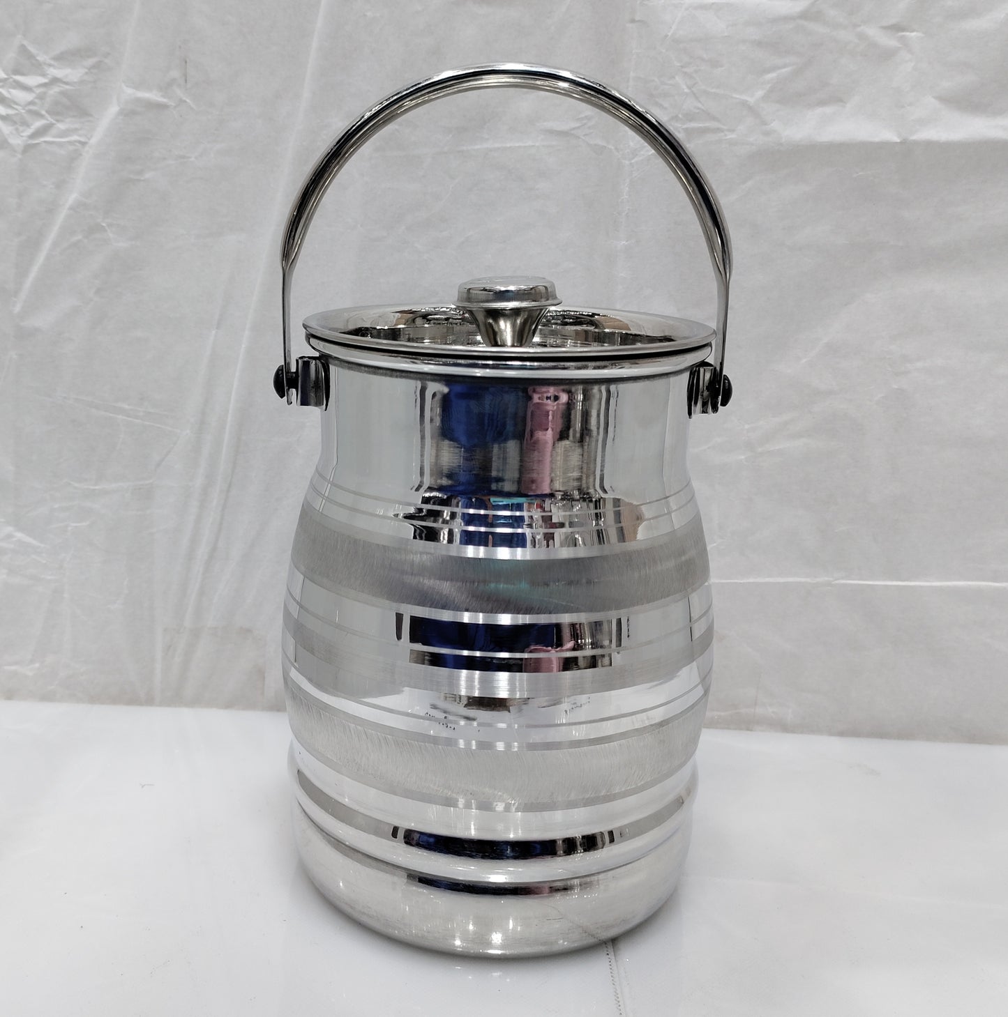 Silver touch Milkcan steel container 5 sizes