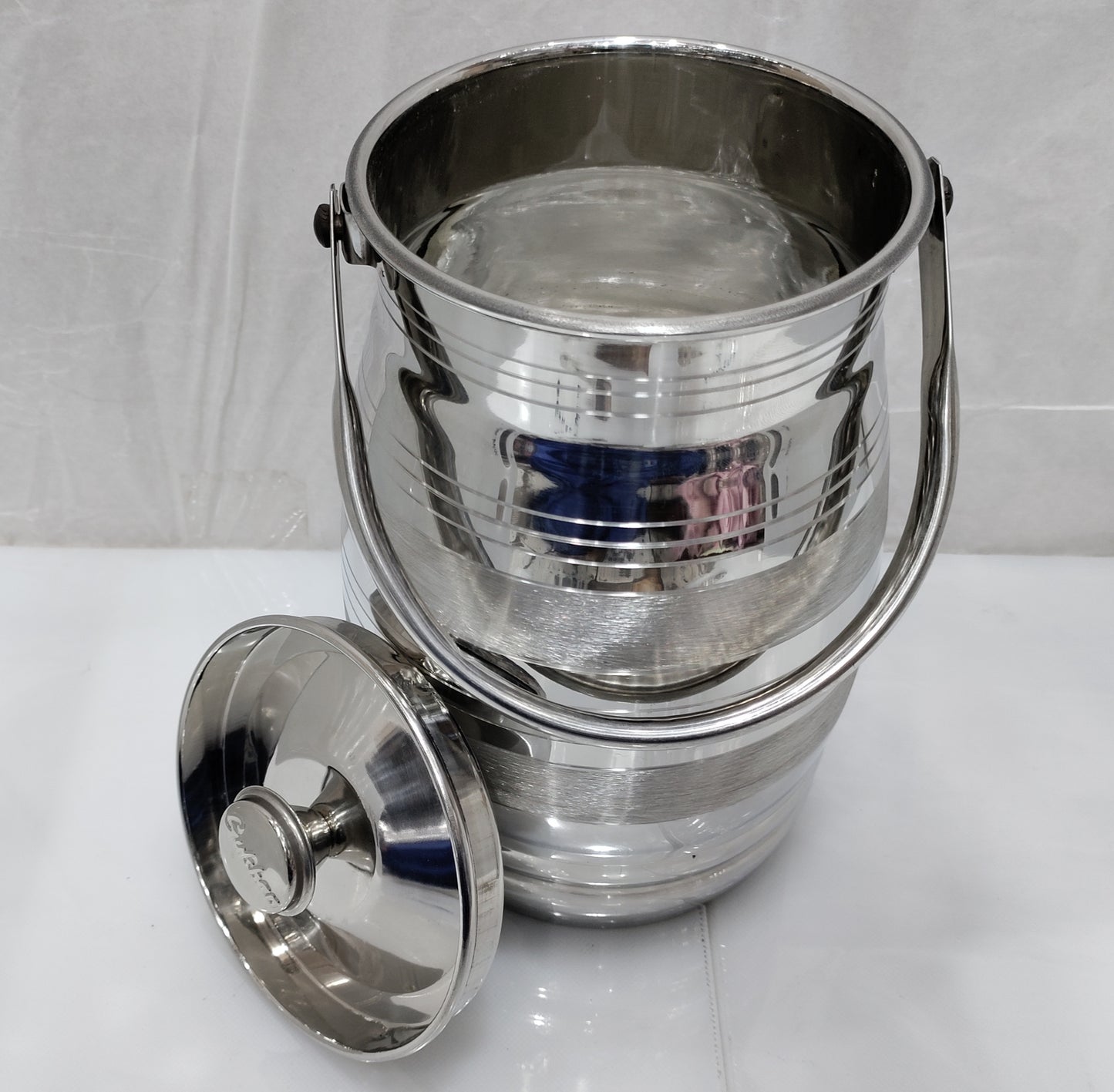 Silver touch Milkcan steel container 5 sizes