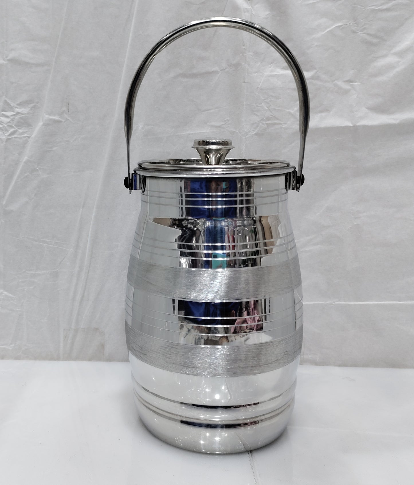 Silver touch Milkcan steel container 5 sizes