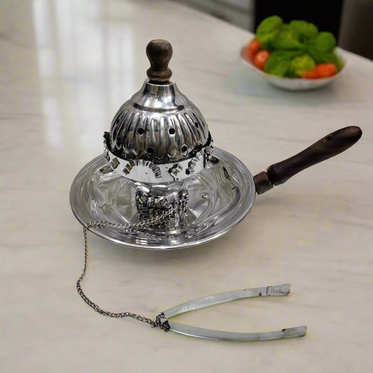 Stainless Steel Incense Burner Lobandan Dhoni Hakimi Steel