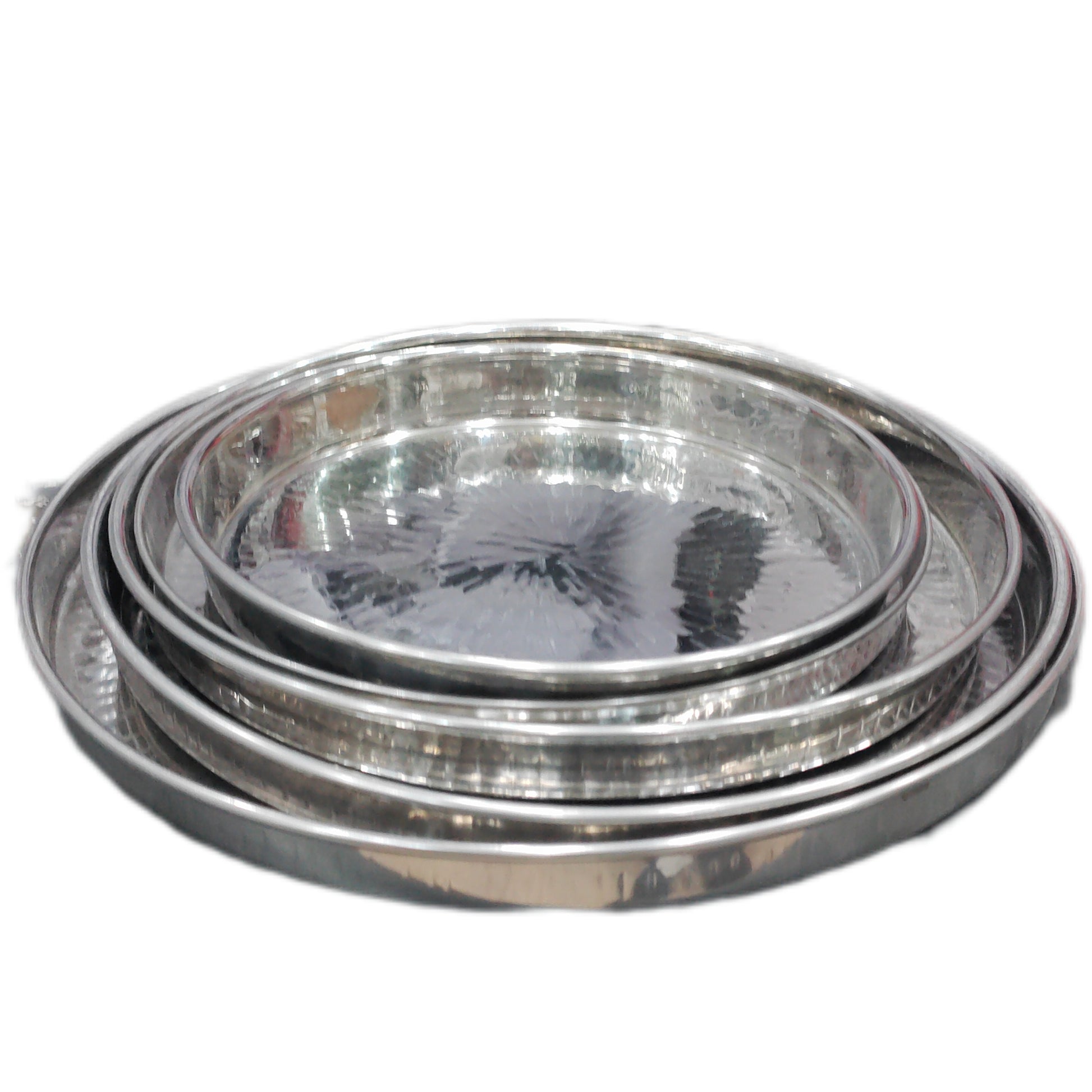 Hammered Stainless Steel Thali Serving tray Very Heavy Beautiful Hakimi Steel