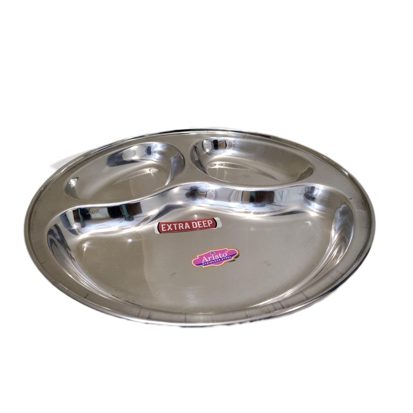 Pure Stainless Steel Aristo company thali Hakimi Steel