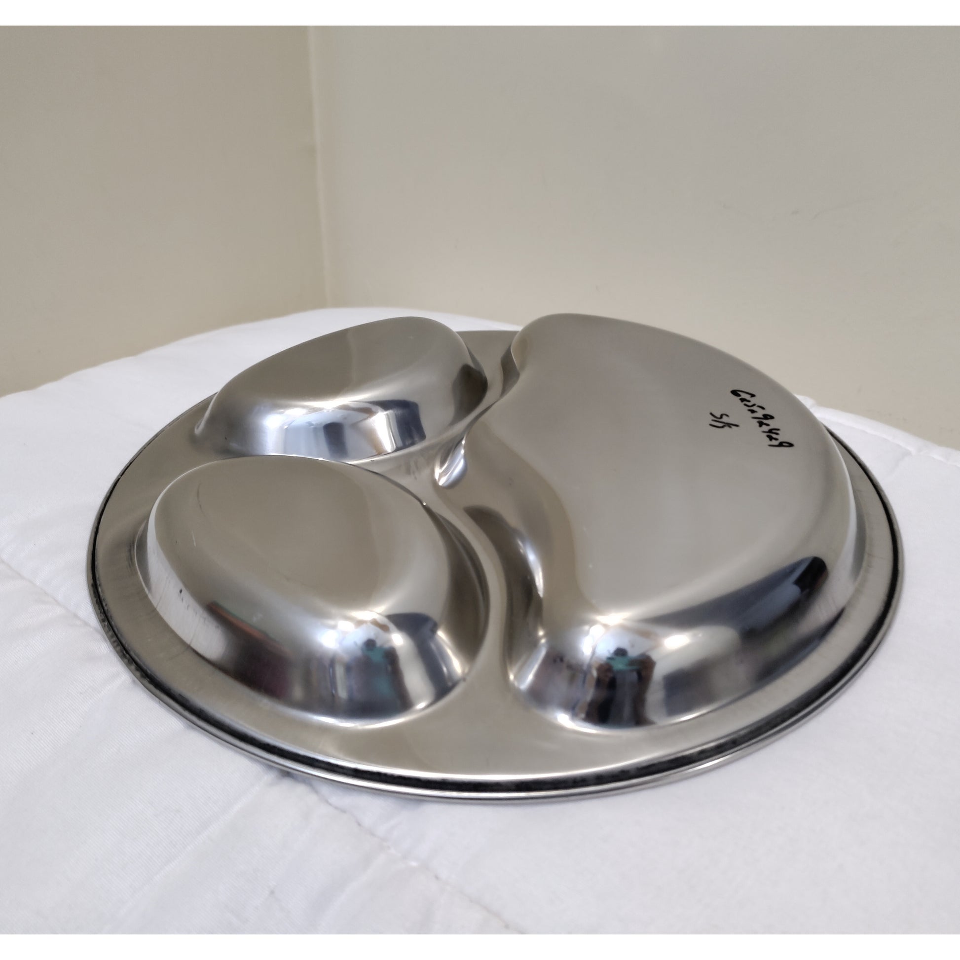 Pure Stainless Steel Aristo company thali Hakimi Steel