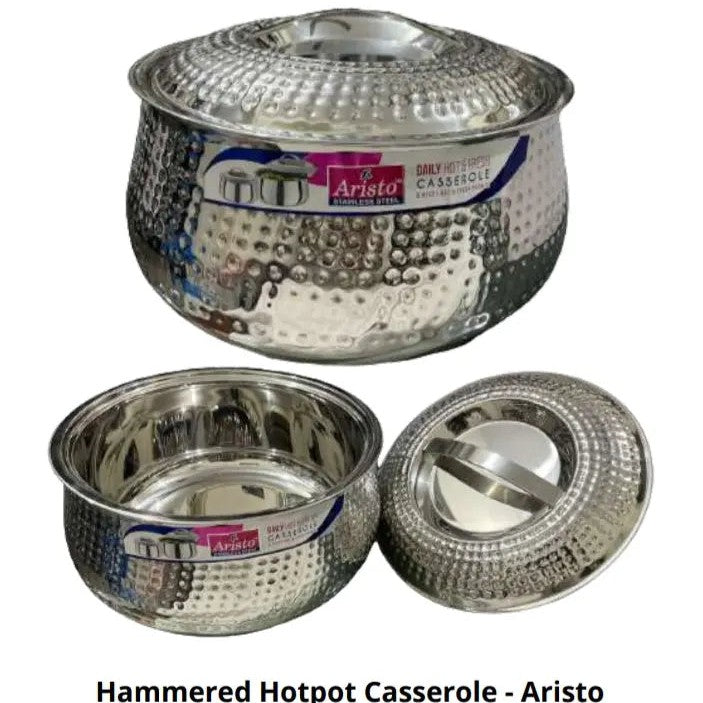 Indian Hotpot Hammered Stainless Steel Hakimi Steel