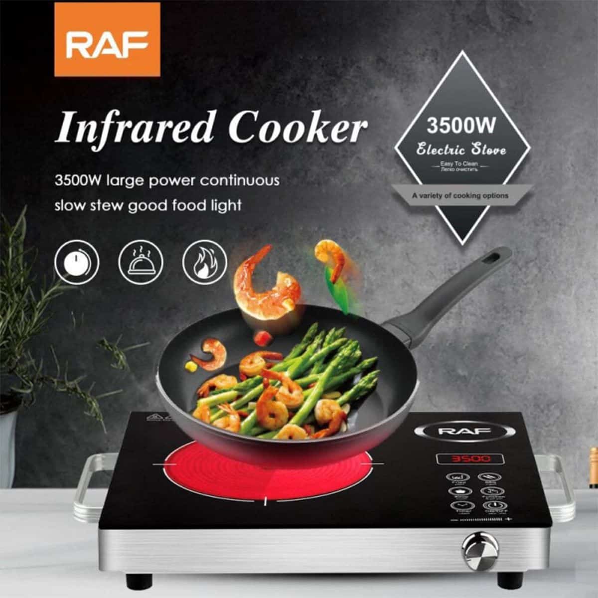 Raf Original Electric Stove Cooker infrared 3500W Hakimi Steel