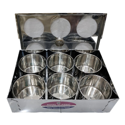 Stainless Steel New Spice storage box Unique - Hakimi Steel