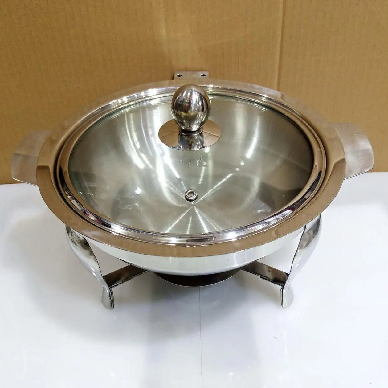 Stainless Steel Serving Platter Donga Beautiful Hakimi Steel