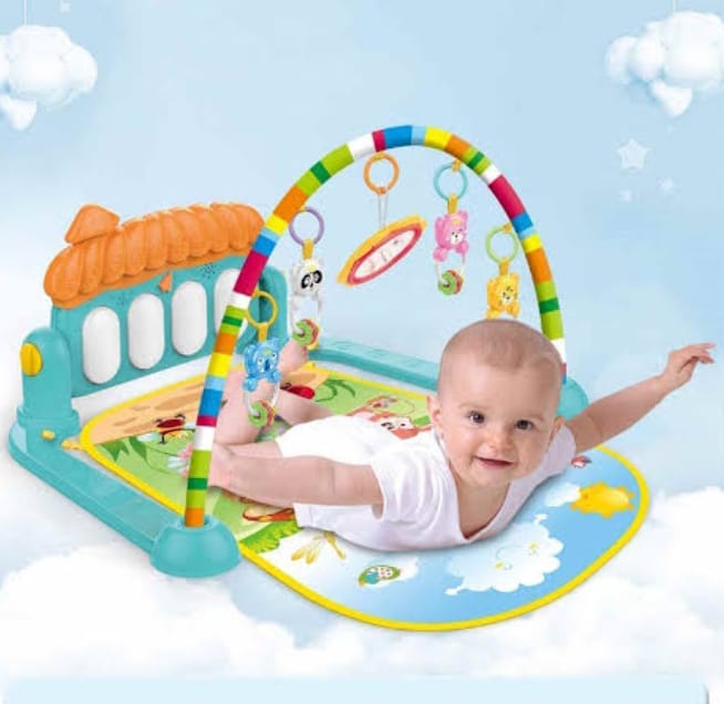 Baby Fitness Stand Toy Newborn 0-1 Year Old Baby Music Pedal Piano Fitness Equipment Climbing Mat Toy me