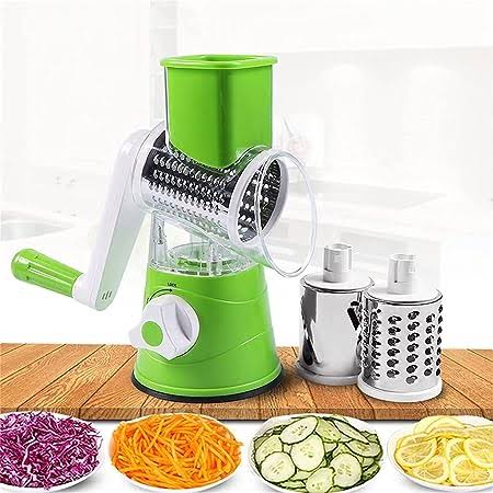 Vegetable cutter grater 3 in 1 drum roller multifunctional