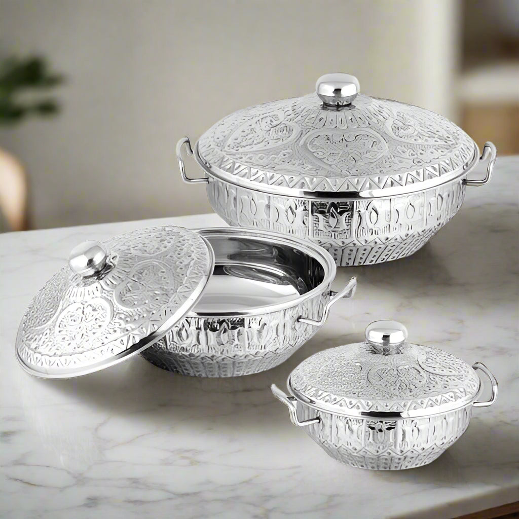 Shahi Hotpot Stainless Steel naqsheen design