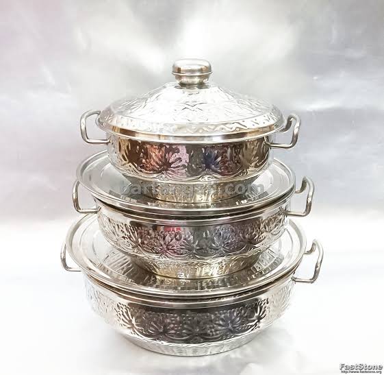 Shahi Hotpot Stainless Steel naqsheen design