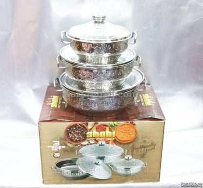 Shahi Hotpot Stainless Steel naqsheen design