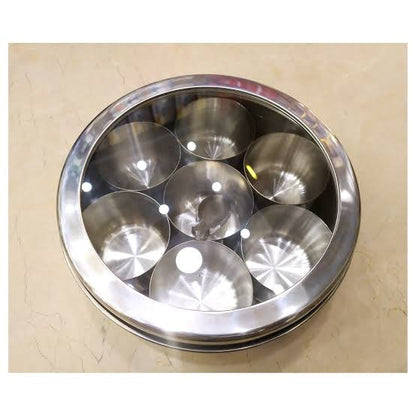 Heavy weight Spice box stainless steel 7 containers