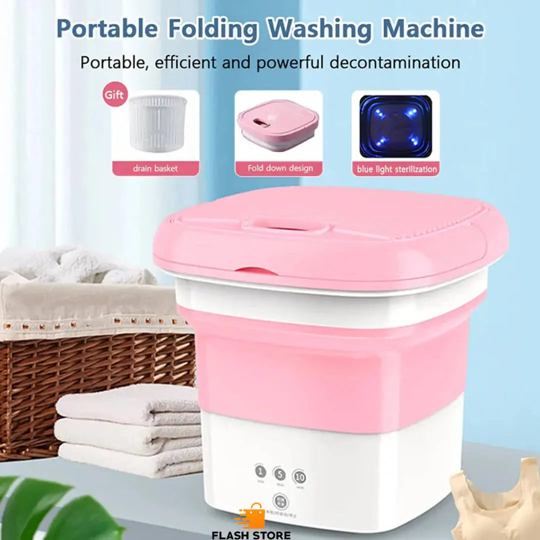 mini foldable washing machine travel gadgets - Hakimi Steel